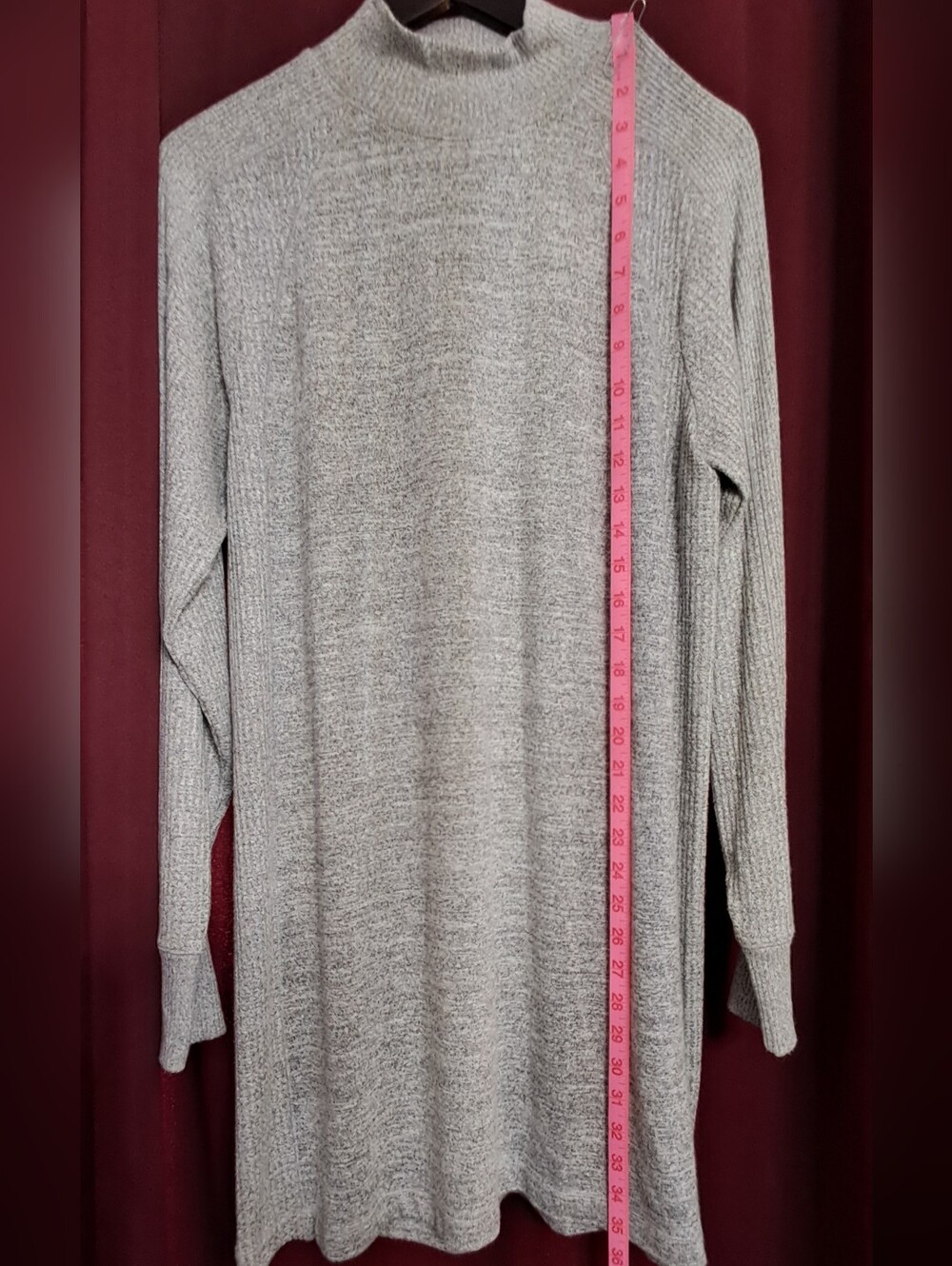 Rag & Bone NWT Sz. Lg Grey The Knit Racer Mock Turtle Neck Dress - Picture 11 of 16